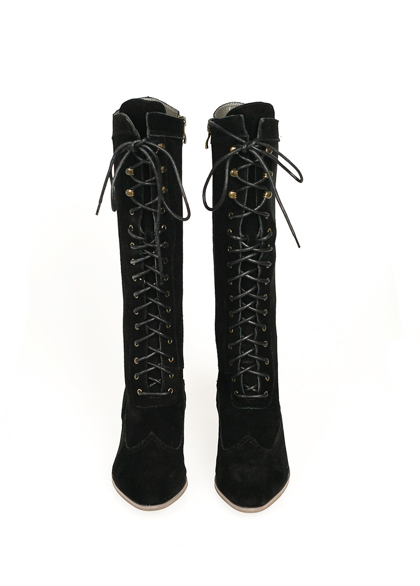 Joyfolie Women's Kiko Tall Boots in Black, Size 6 Joyfolie Women's Kiko Tall Boots in Black, Size 6