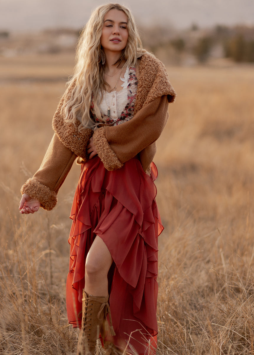 Kori Skirt in Rust