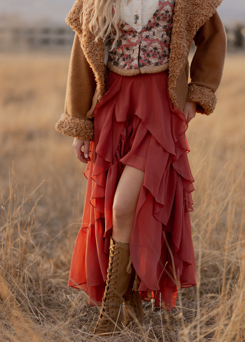 Kori Skirt in Rust