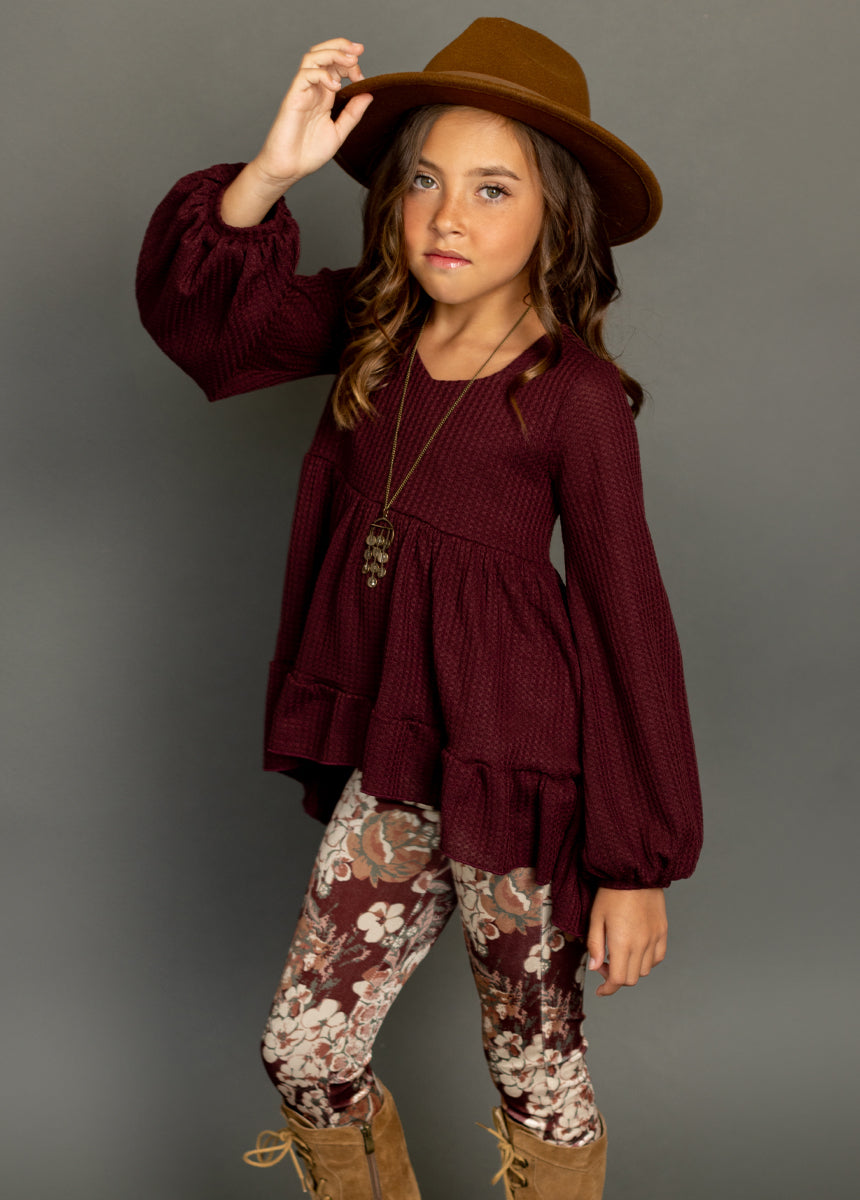 Laila Henley Top in Plum