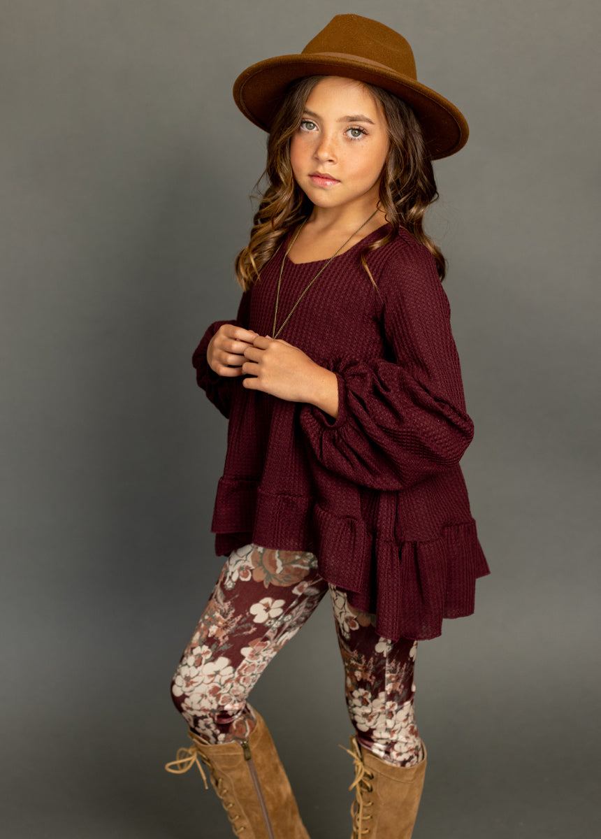 Laila Henley Top in Plum