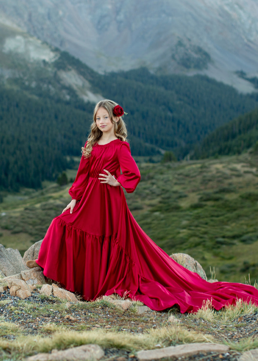 Leana Impact Dress in Scarlet