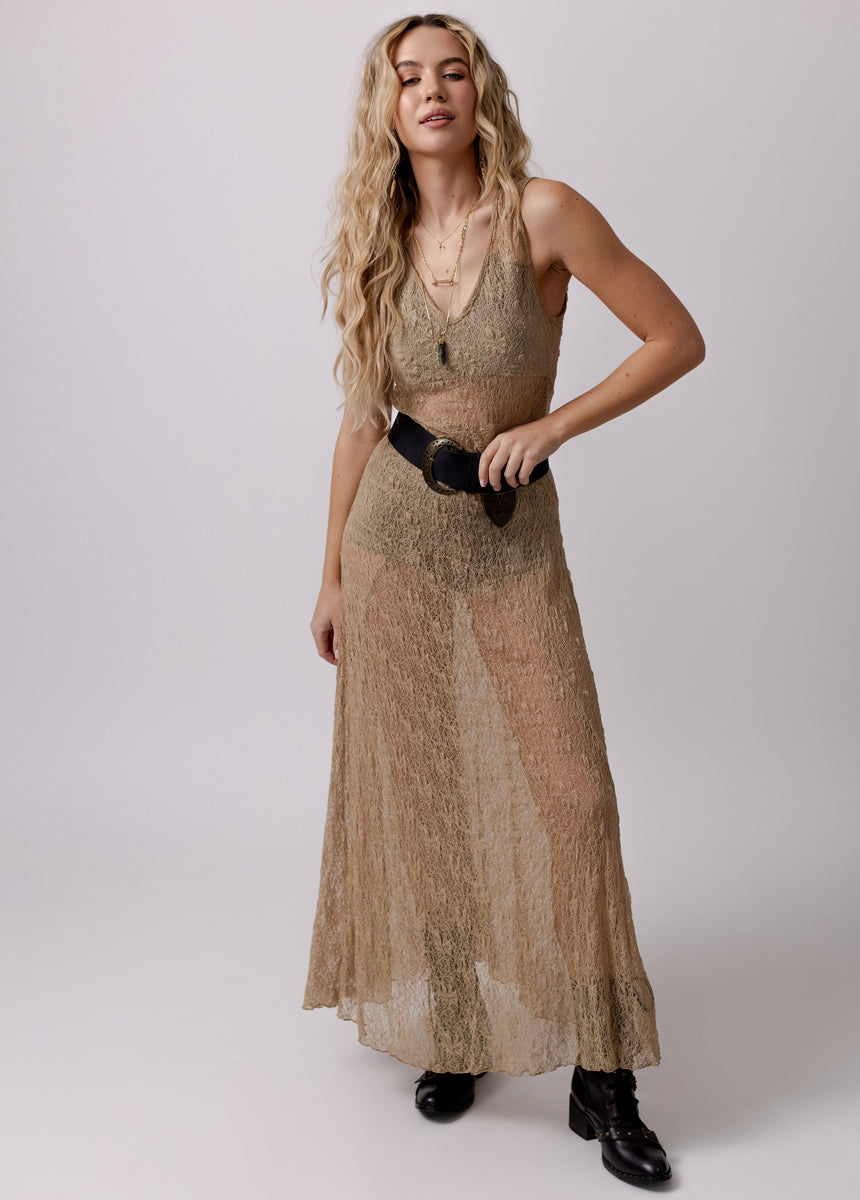Levinia Dress in Almond