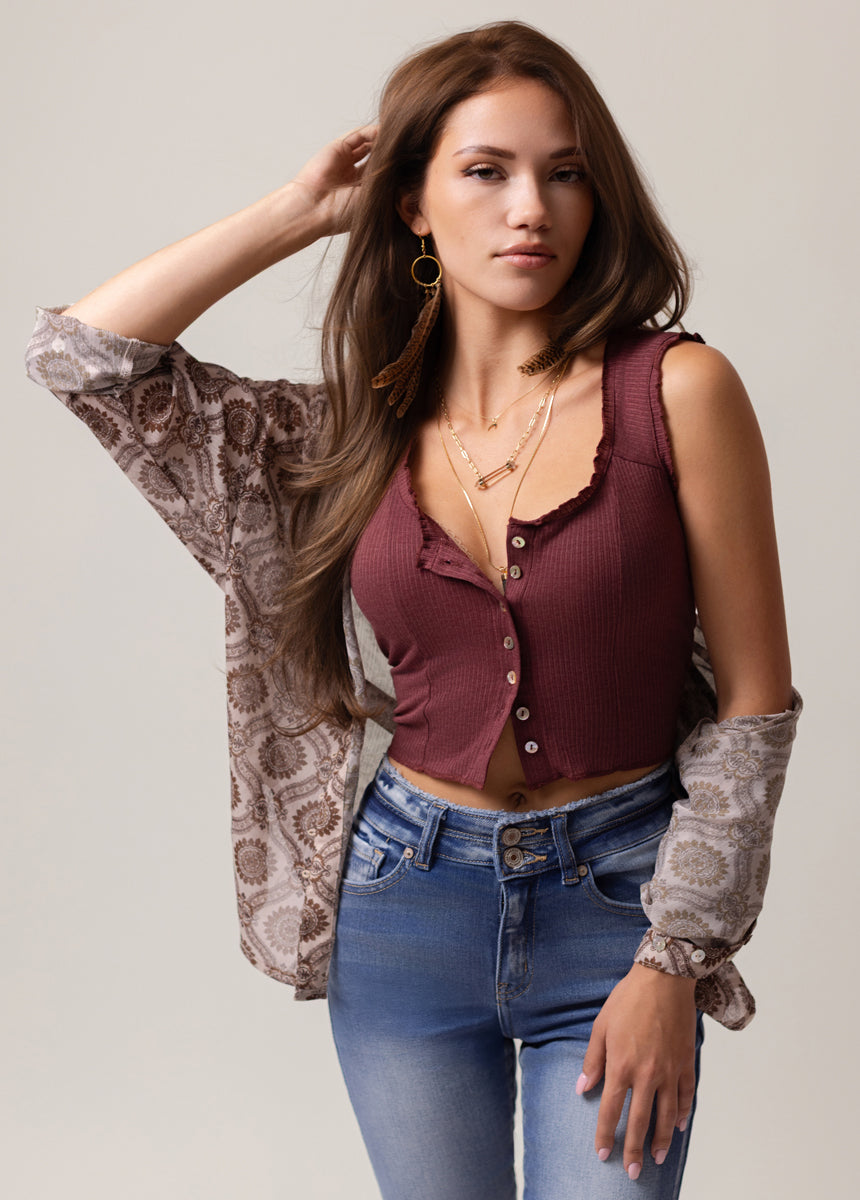 Liesle Top in Berry
