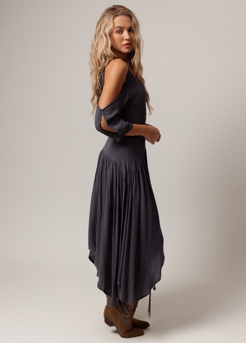 Lisette Dress in Charcoal