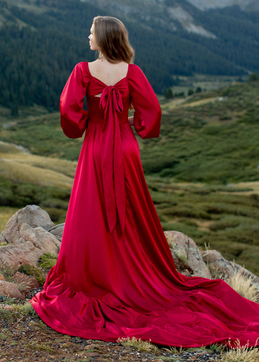 Lorna Impact Dress in Scarlet