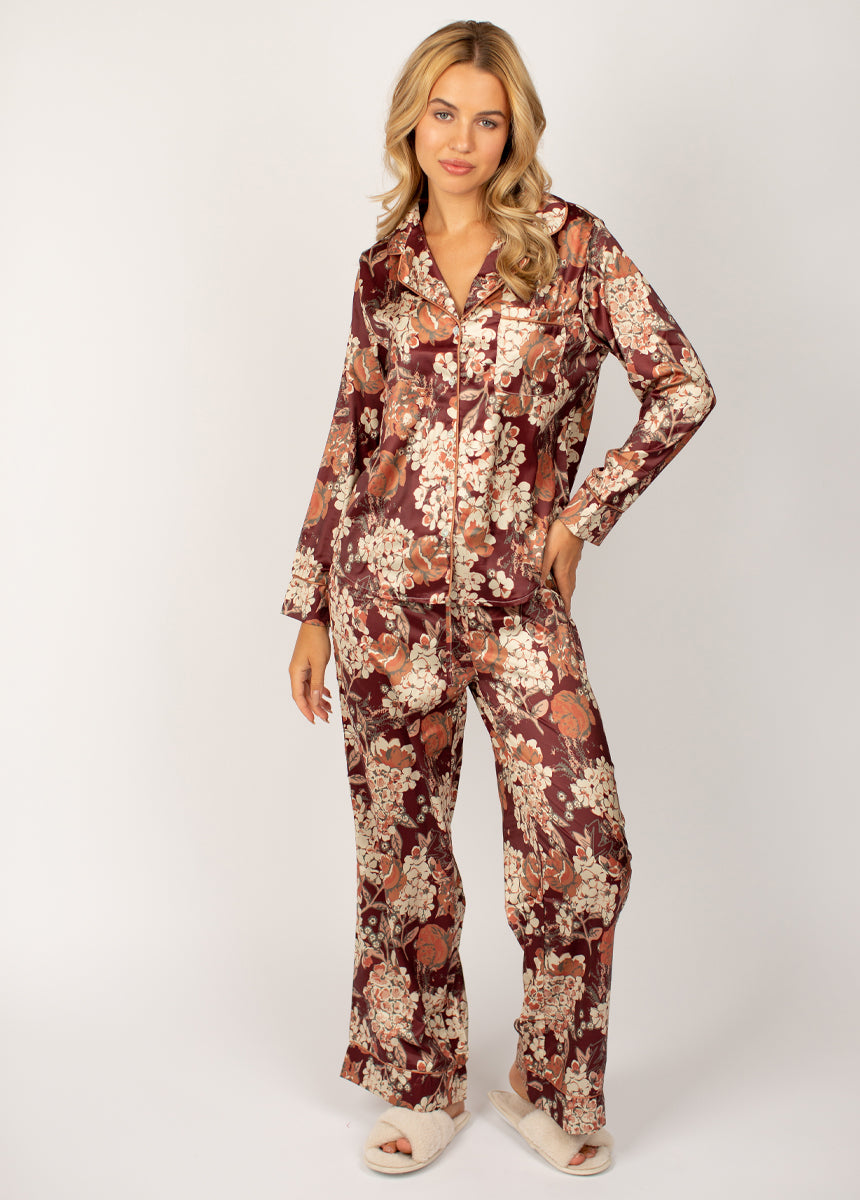 Women's Lyana PJ Set in Currant Floral