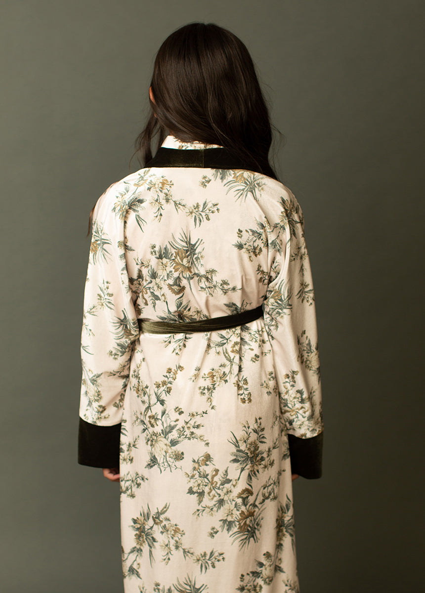 Kamie Robe in Neutral Floral
