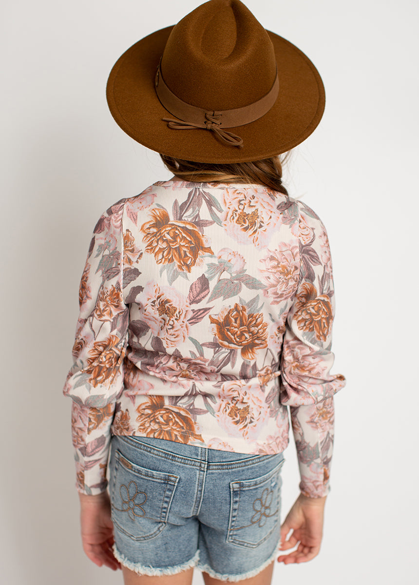 Lynne Top in Blush Floral