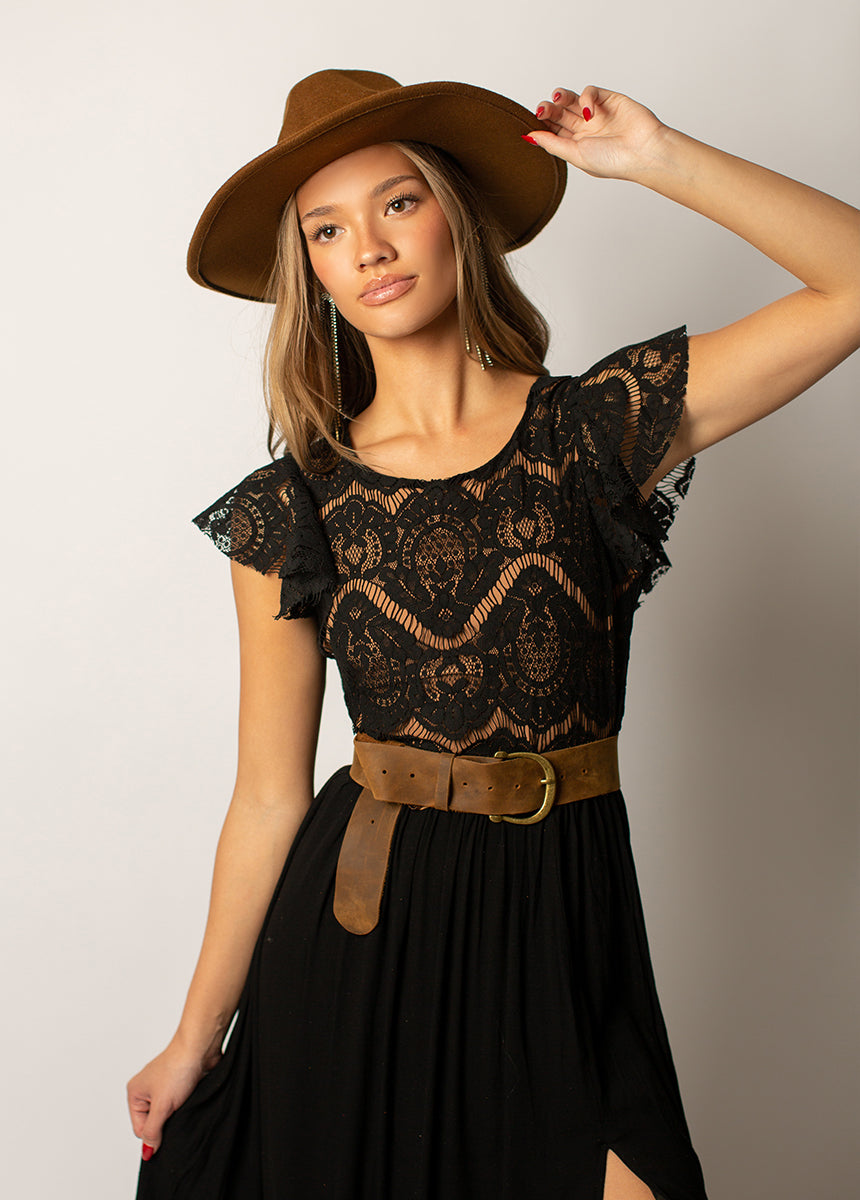 macy black dress Joyfolie Women's Macienne Maxi Dress in Black, Extra Small