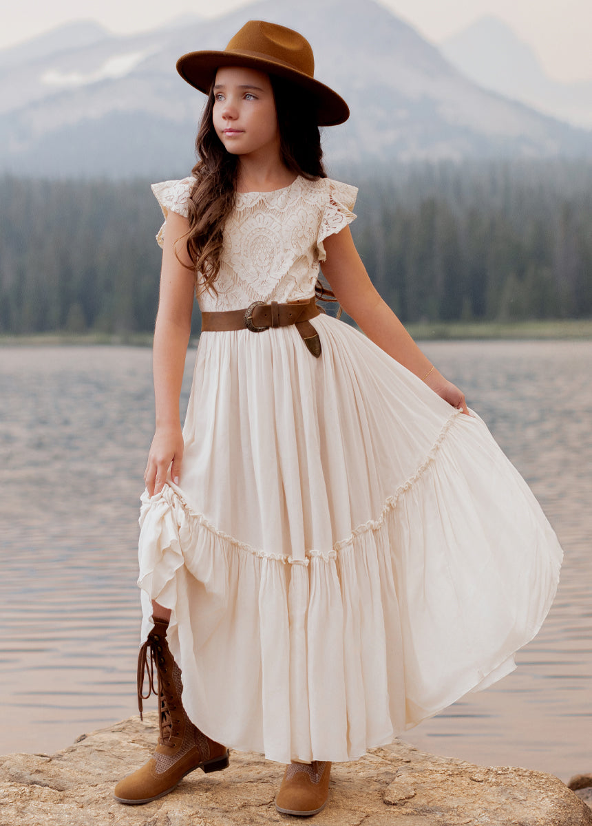 Macy Dress in Cream