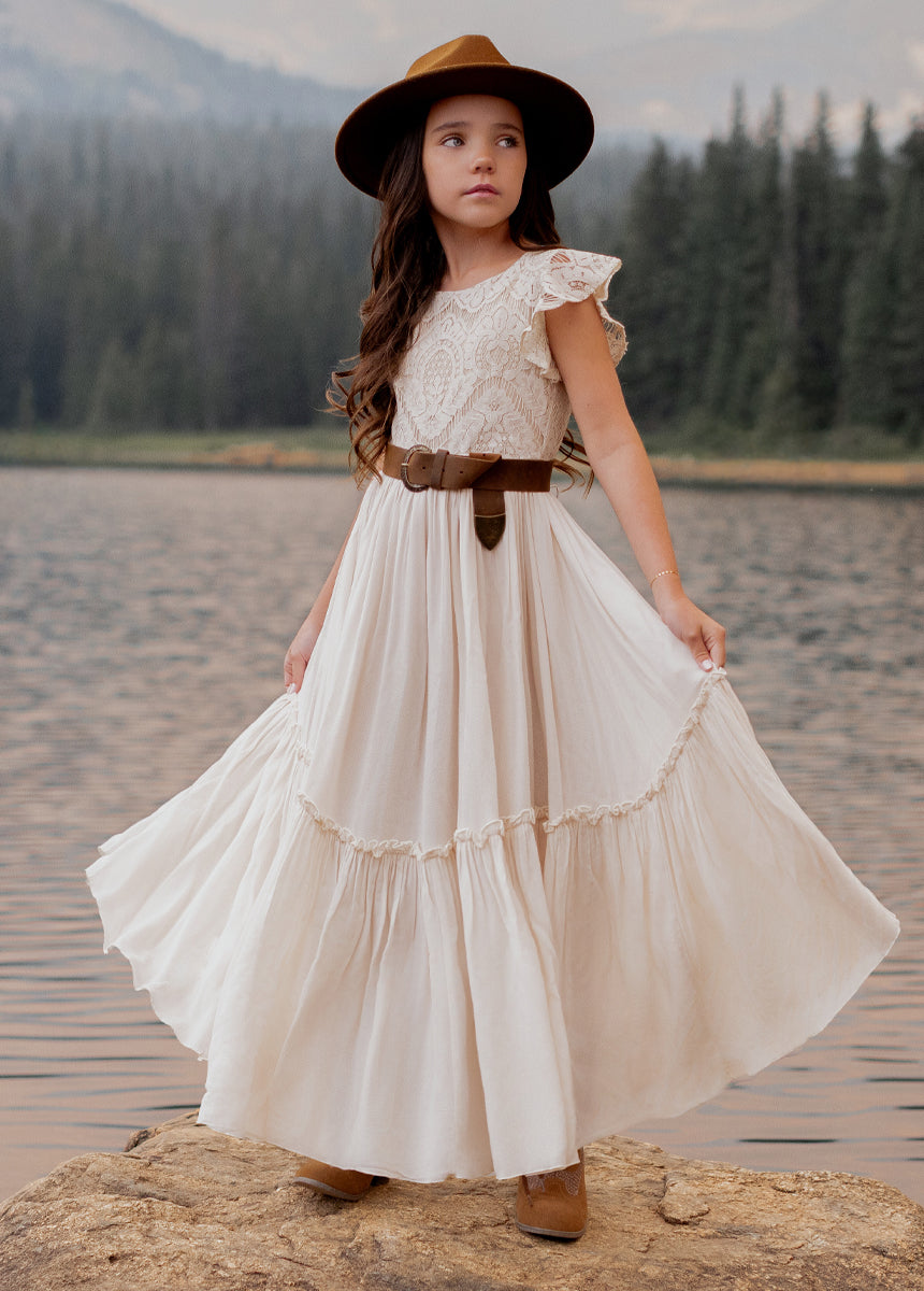 Macy Dress in Cream