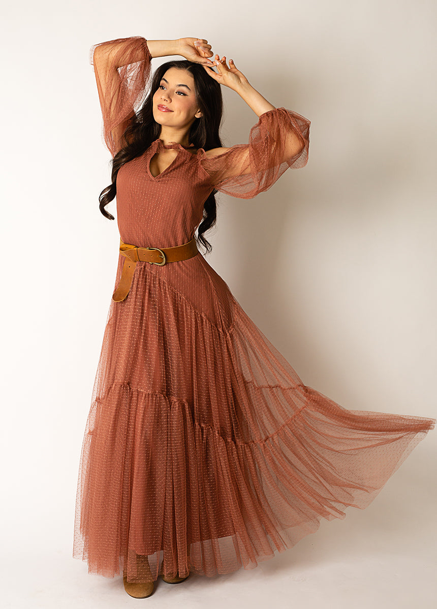 Coffee Brown Sequins Embroidered Gown Design by Seema Gujral at Pernia's  Pop Up Shop 2024
