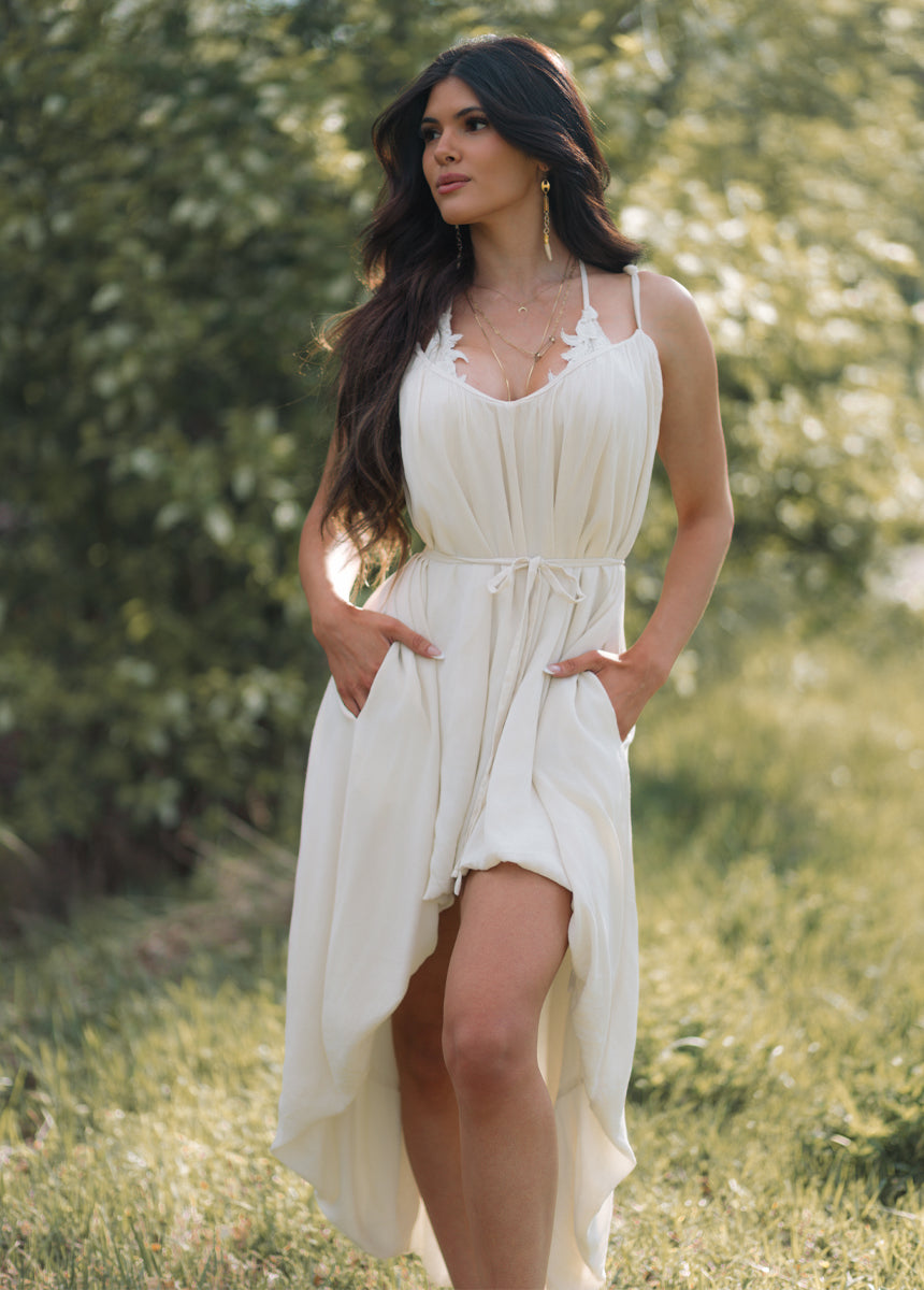 Maple Dress in Ecru
