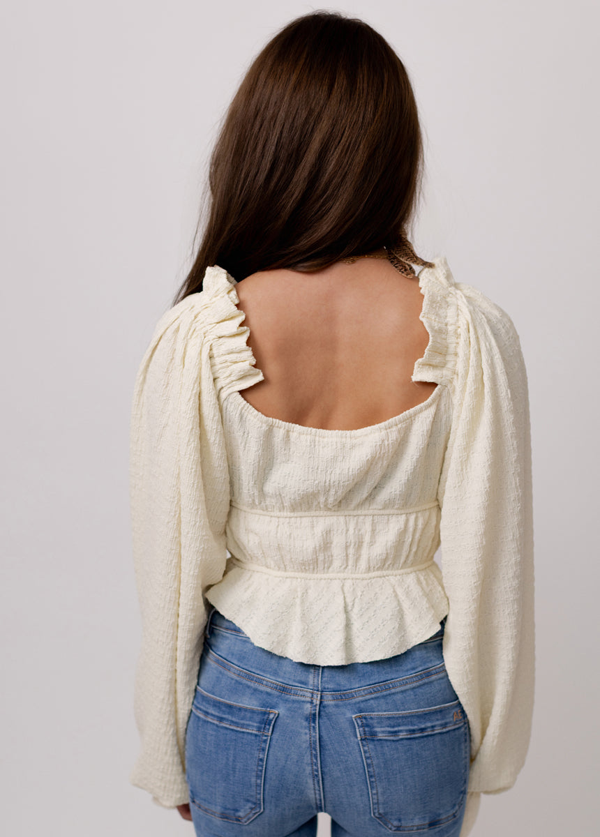 Mariet Top in Cream