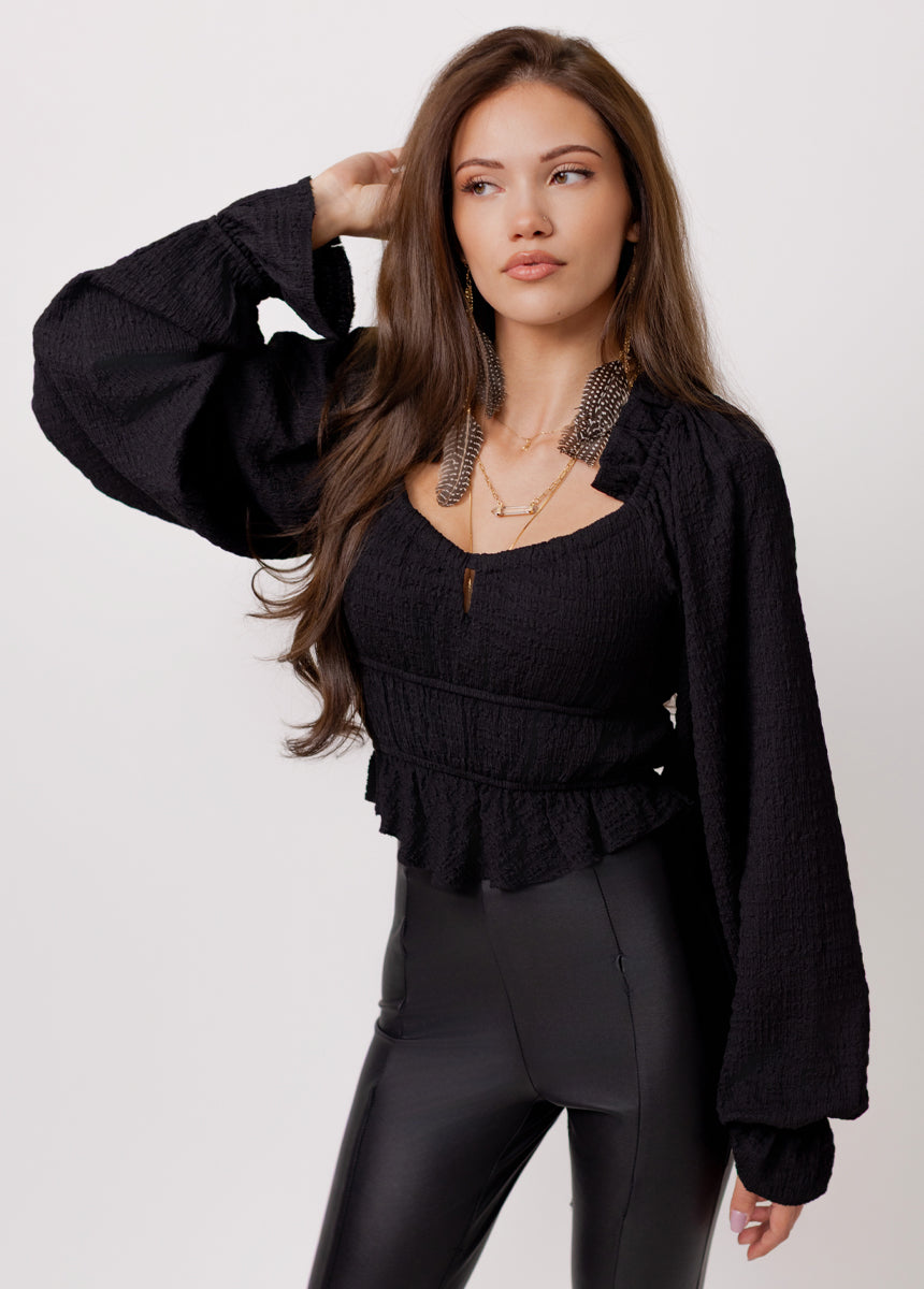 Mariet Top in Black