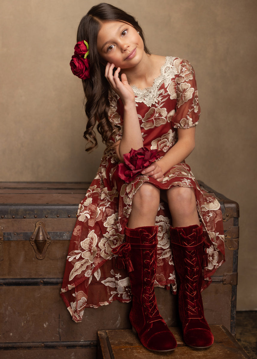 Verona Dress in Cinnamon