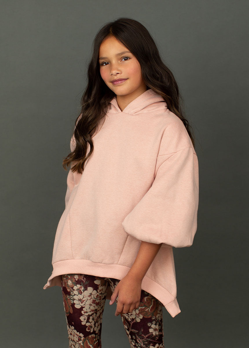 Maty Hoodie in Heather Blush