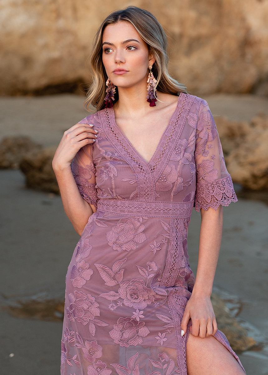 May Dress in Dusty Orchid