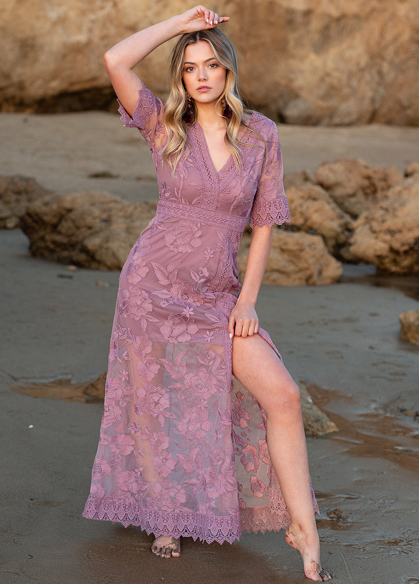 May Dress in Dusty Orchid