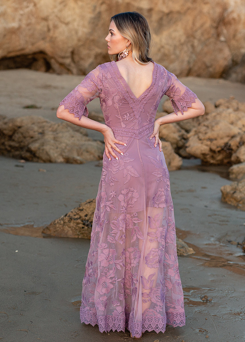 May Dress in Dusty Orchid