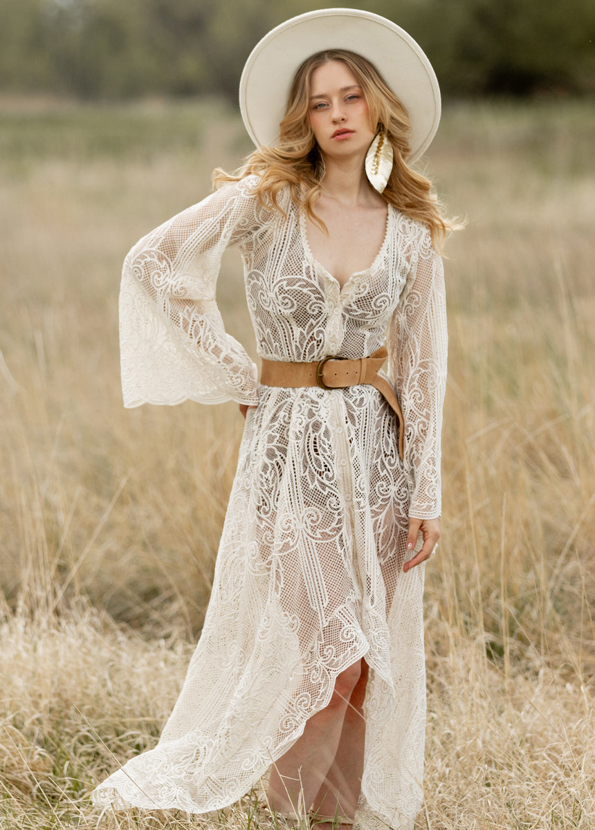 Mentari Dress in Cream