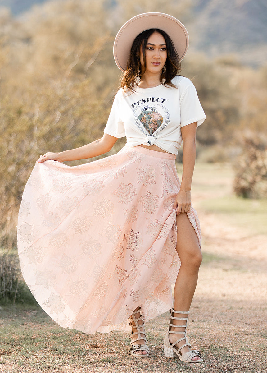 Minju Skirt in Blush