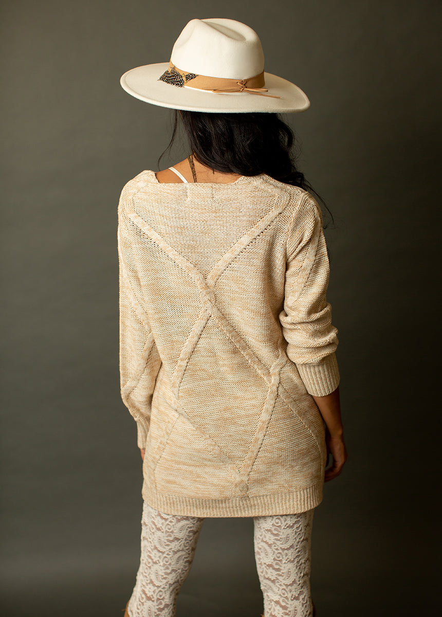 Mirren Sweater in Heather Oat
