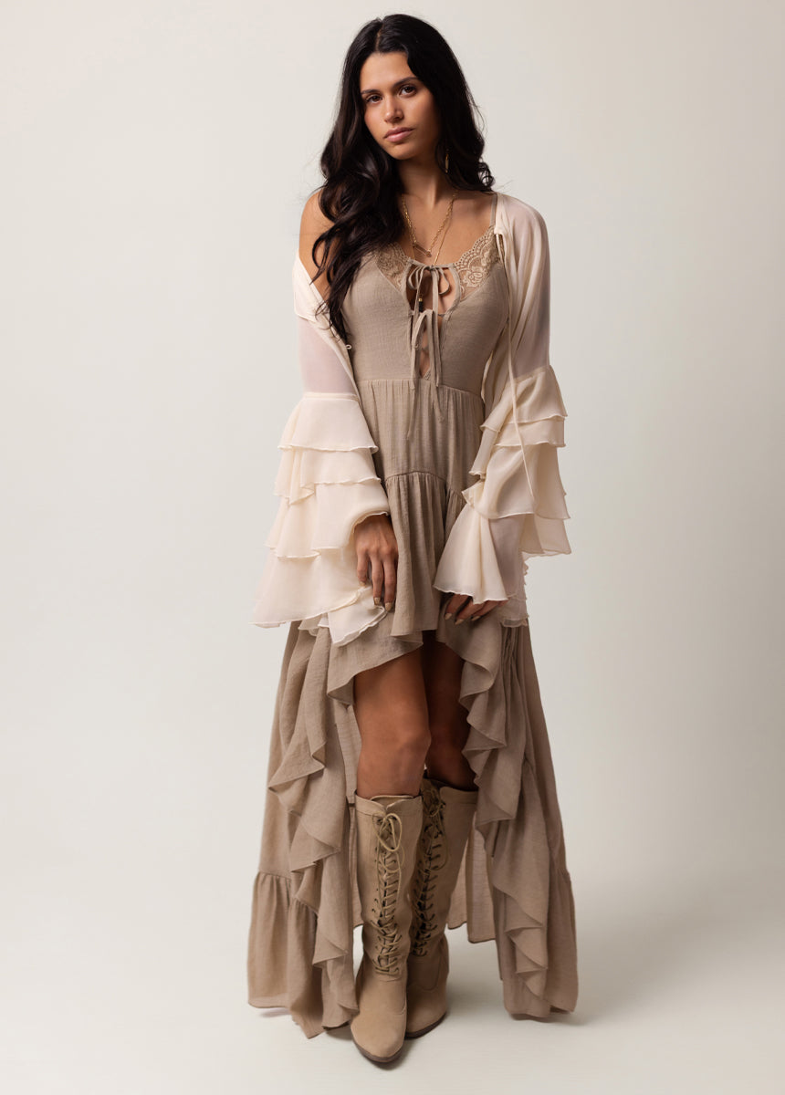 Nefeli Dress in Almond