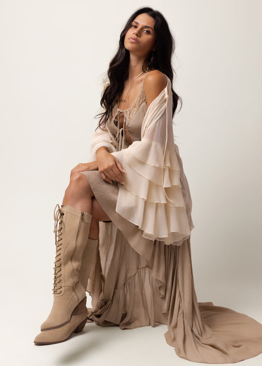 Nefeli Dress in Almond