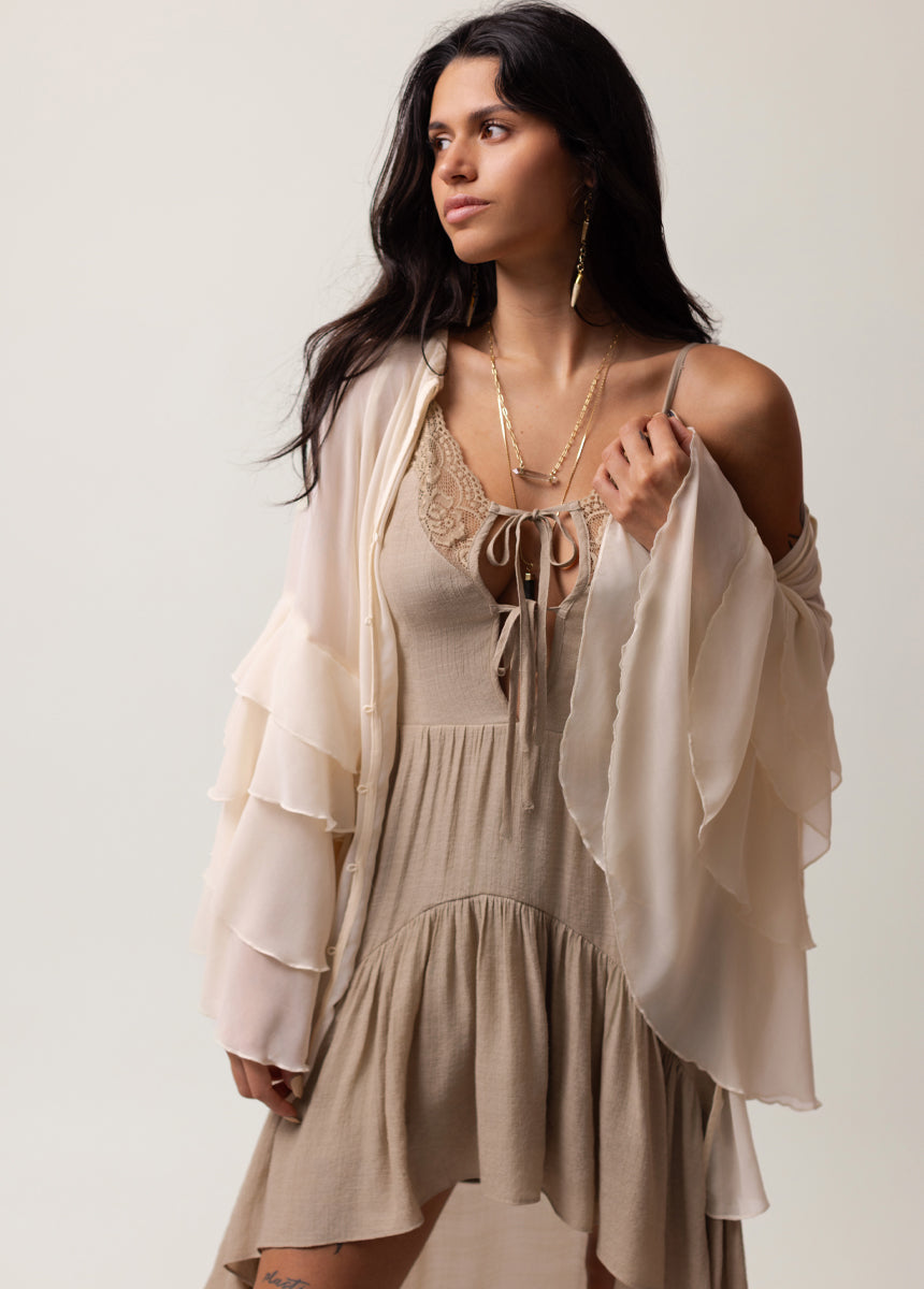 Nefeli Dress in Almond