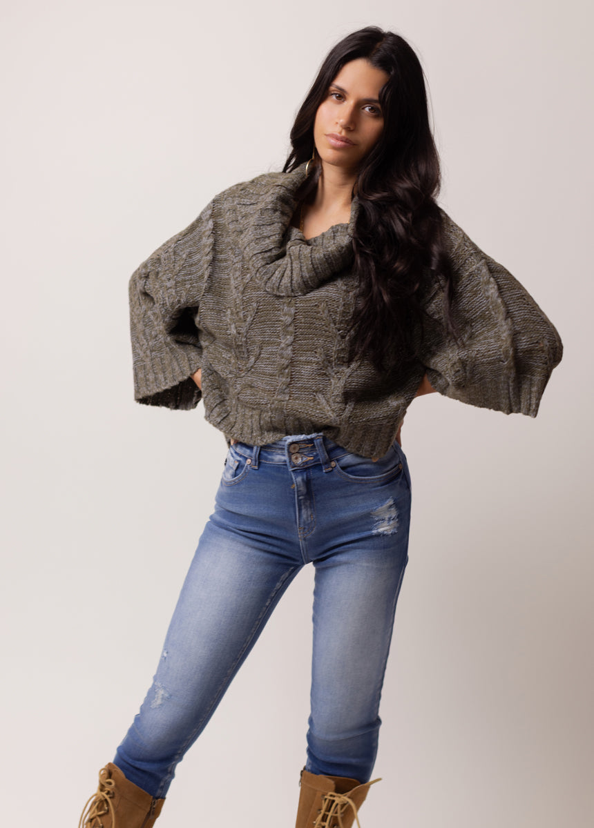 Nikkola Sweater in Moss