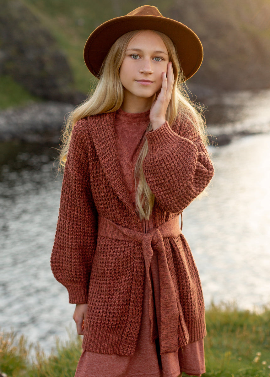 Orlagh Cardi in Brick Marl