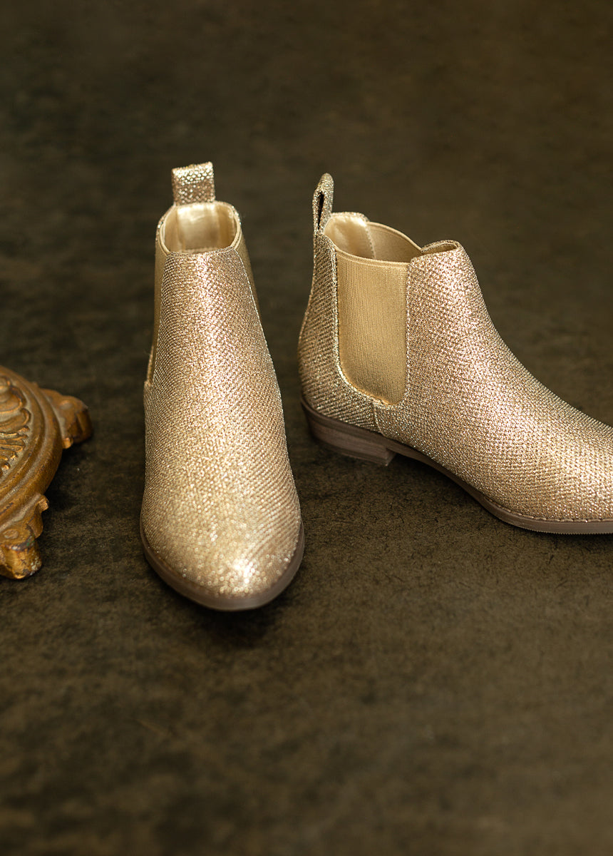 Chelsey Boot in Gold