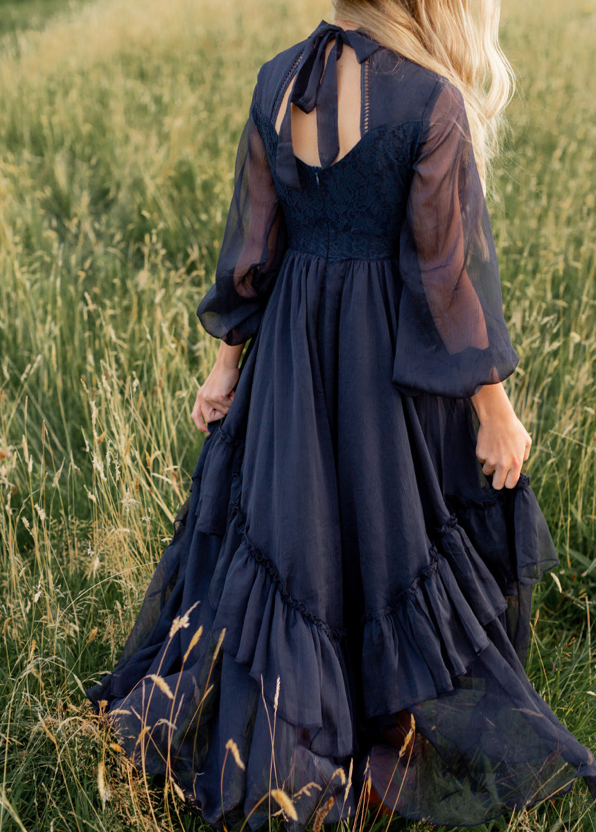 Kimaya Dress in Midnight Blue