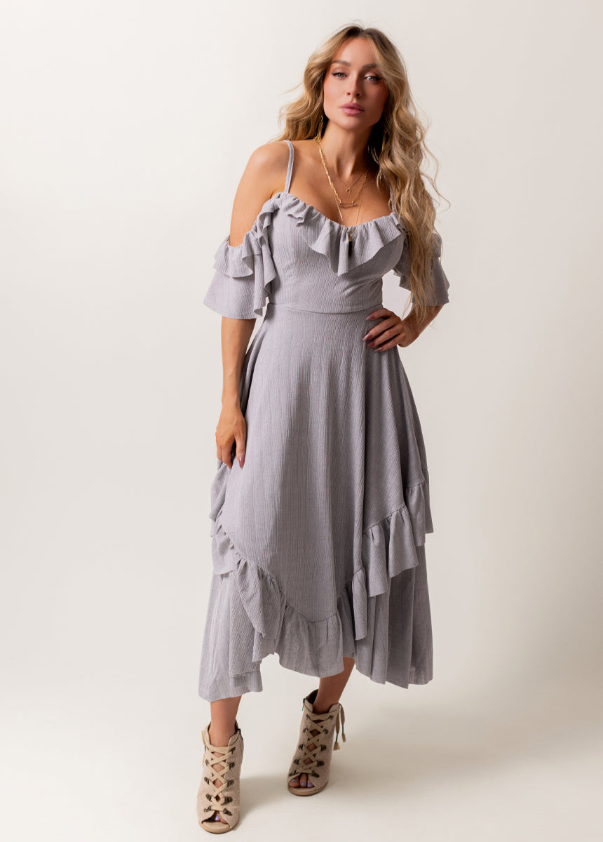 Odile Dress in Gray