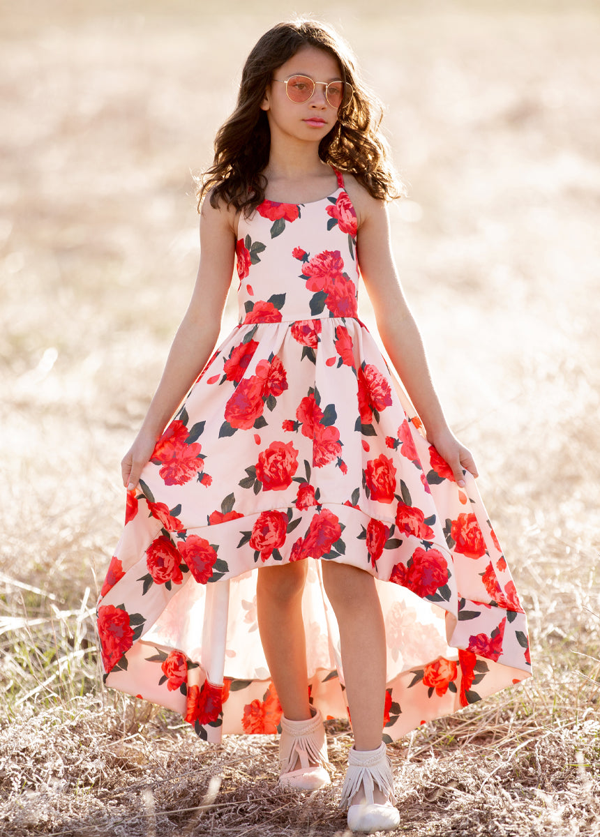 Pearl Dress in Shell Floral
