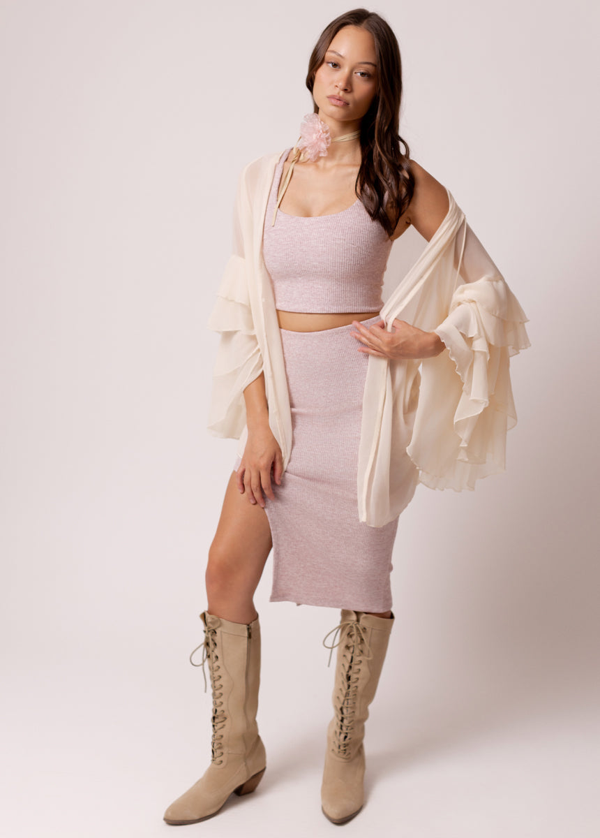 Pelagia Set in Heathered Orchid