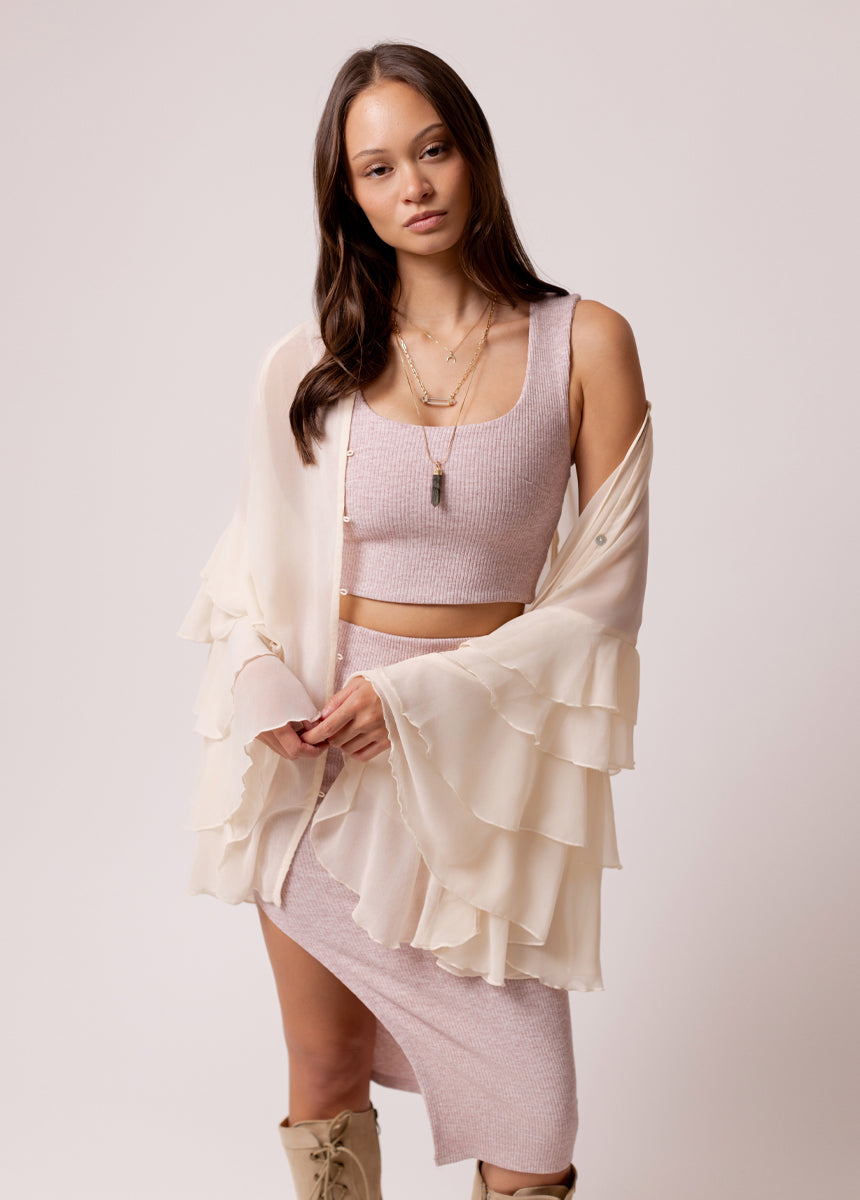 Pelagia Set in Heathered Orchid