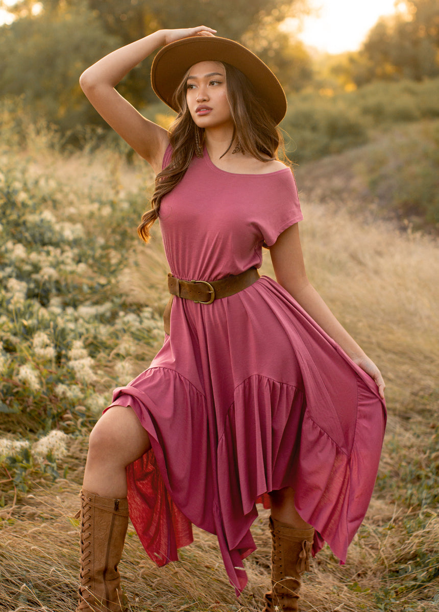 Pilar Dress in Mesa Rose