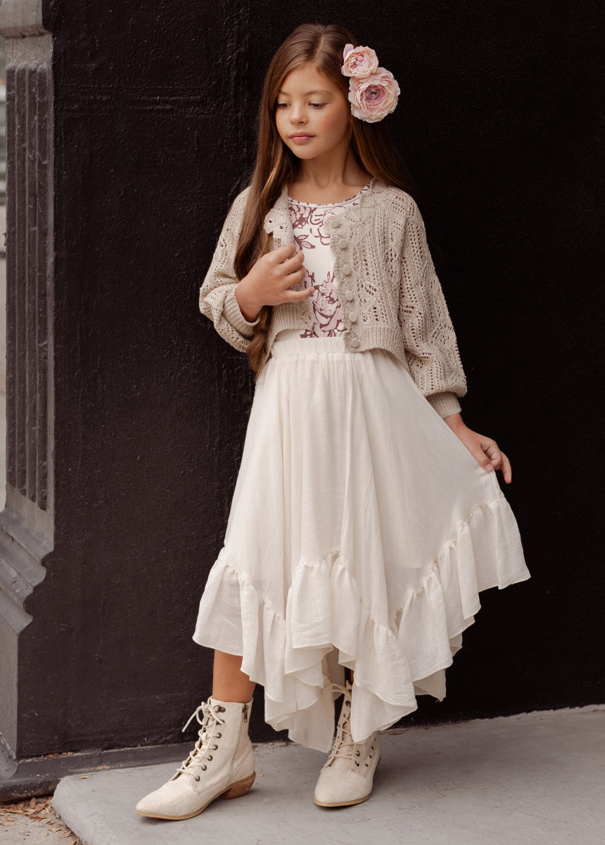 Poesie Skirt in Cream