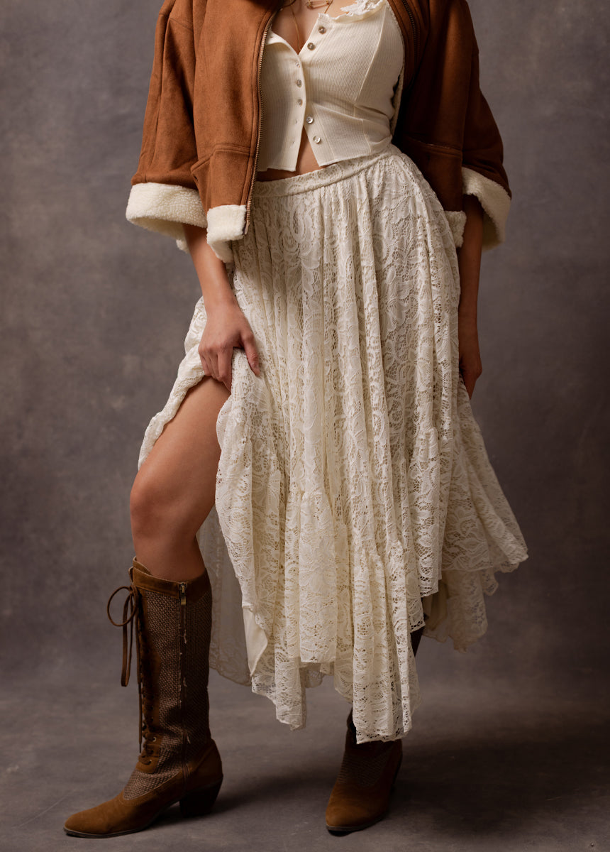 Poesy Skirt in Cream