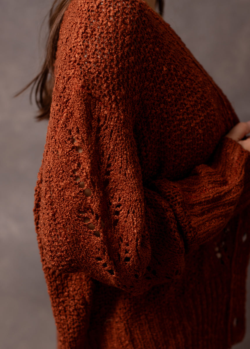 Prudence Sweater in Rust