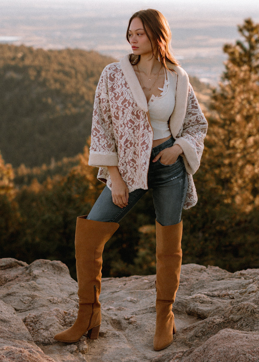 Nyra Slouch Boot in Warm Camel