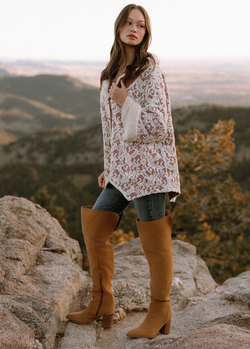 Nyra Slouch Boot in Warm Camel