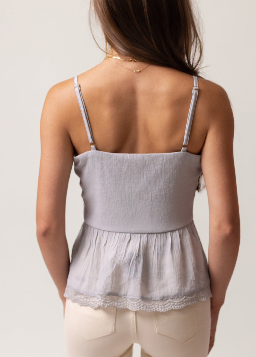 Rhea Top in Whisper Blue