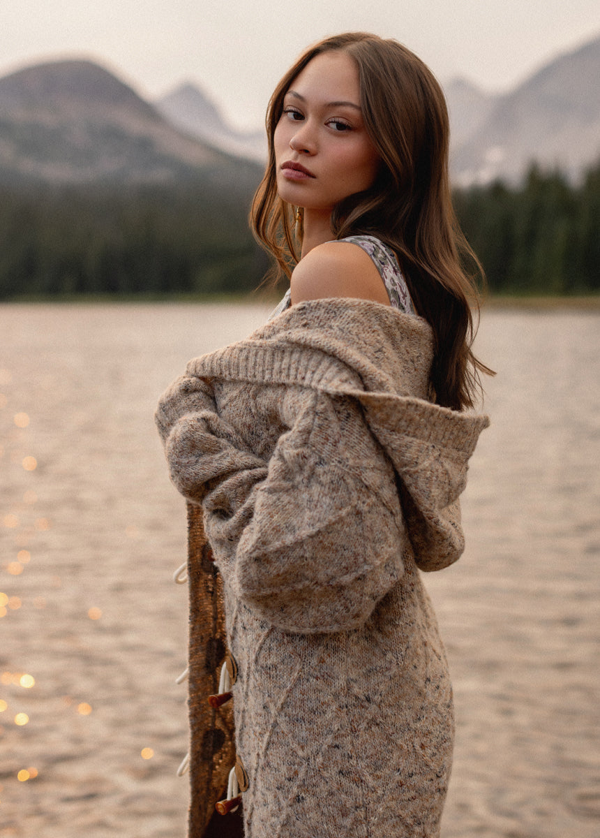 Rianne Sweater in Heather Camel