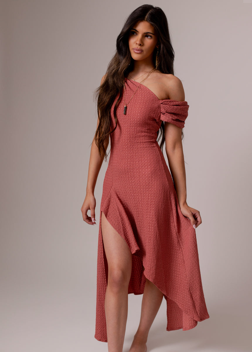 Roxanya Dress in Dusty Rose