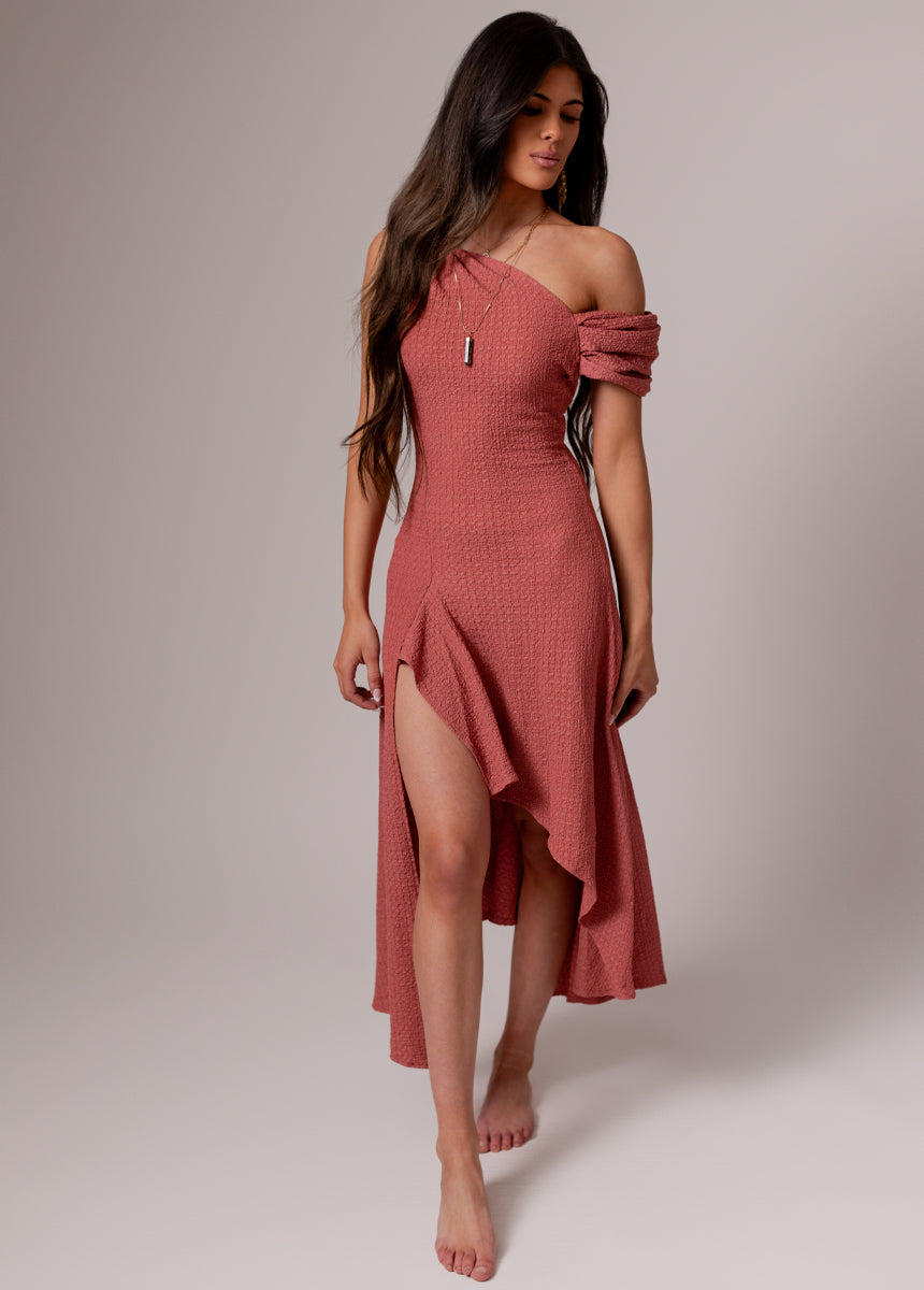 Roxanya Dress in Dusty Rose