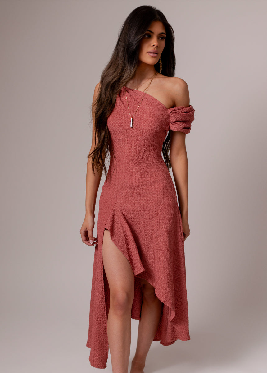 Roxanya Dress in Dusty Rose